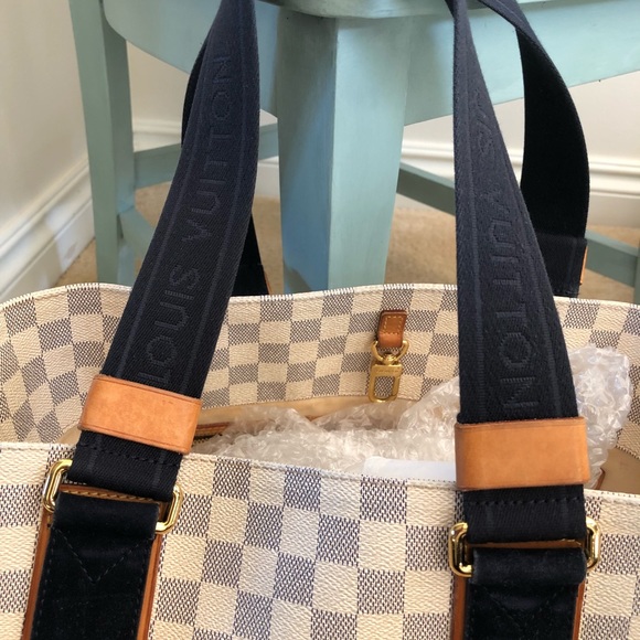 ❤️Sold❤️ LOUIS VUITTON Cabas PM Damier Azur Tote - Picture 2 of 8